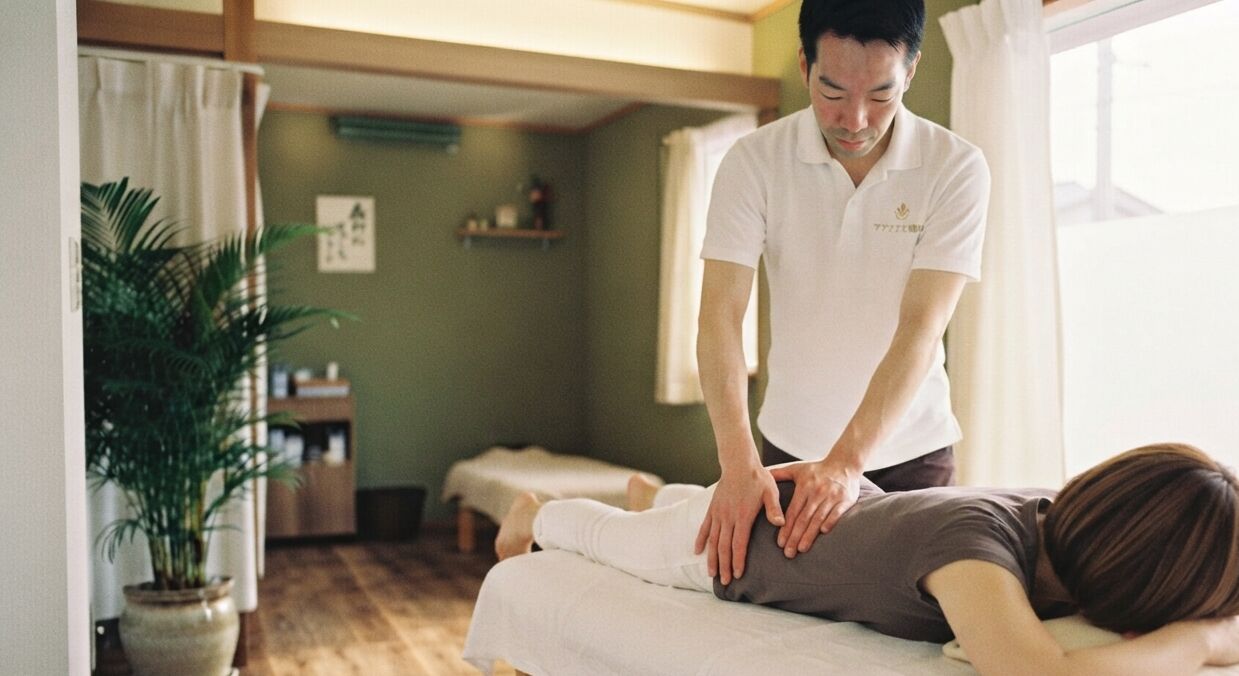 腰痛整体の施術